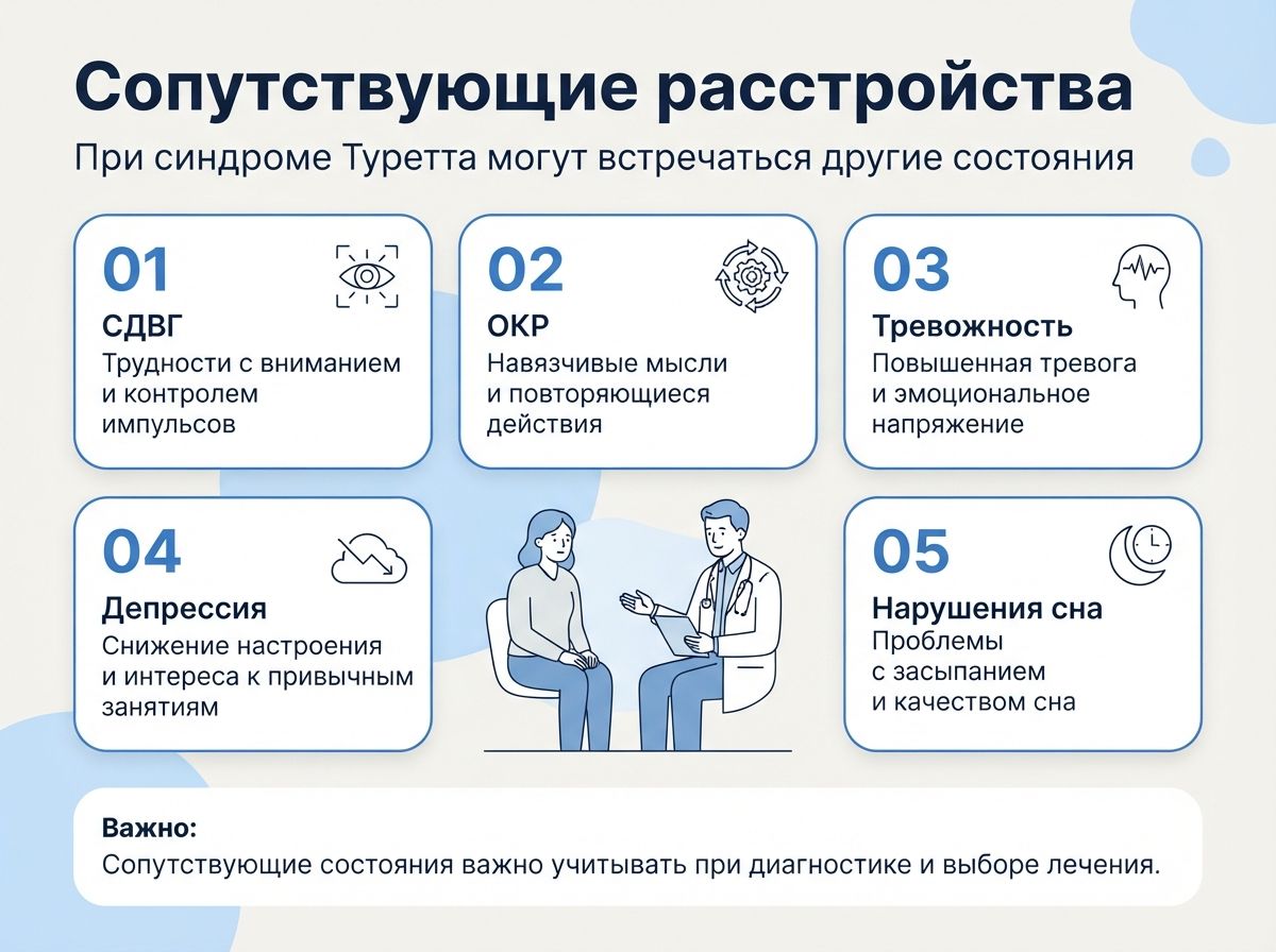 Лечение синдрома Туретта в Оби инфографика